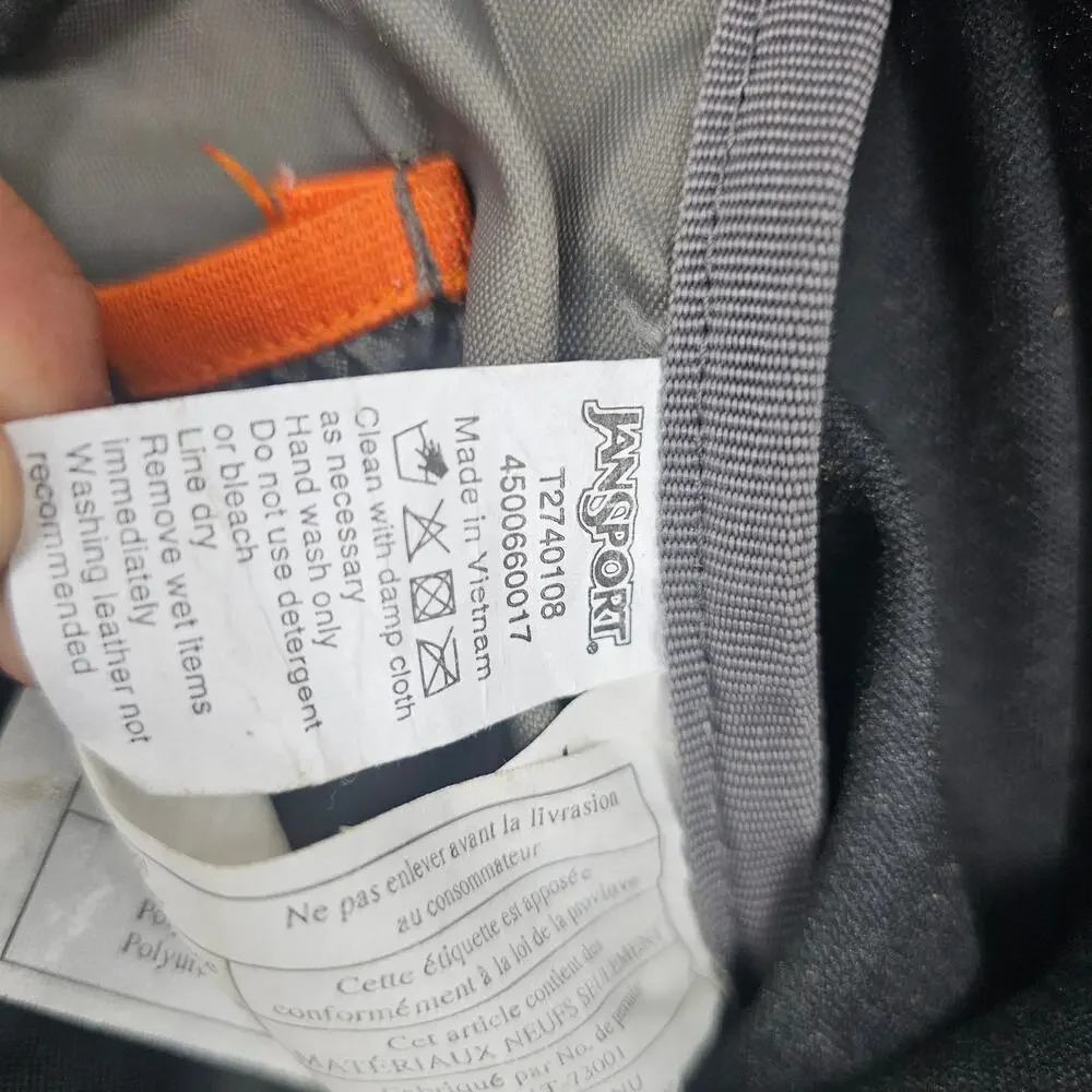 JanSport Big Bear 82 internal frame hiking backpack black orange Gorpcore Gorp